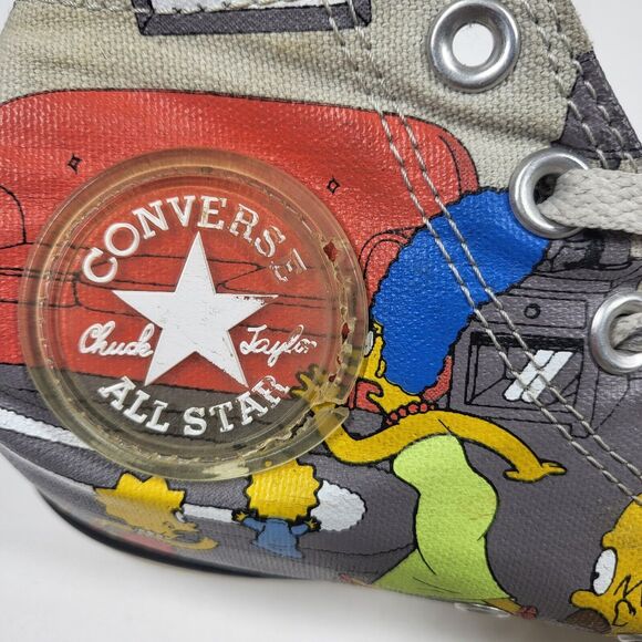 The Simpsons Chuck Taylor Converse All Star High Top Sneakers Mens 5 Womens 7 - Picture 11 of 13